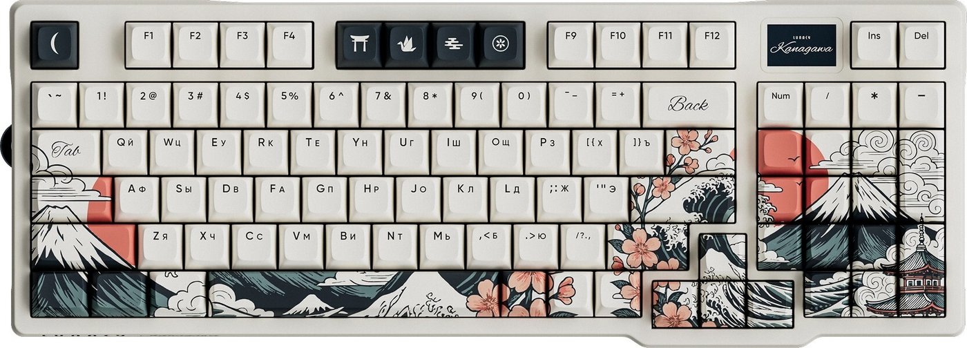 

Клавиатура Lunacy Kanagawa (бежевый, g3ms Diamond)