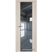 Межкомнатная дверь ProfilDoors 110U L 90x200 (санд, зеркало)