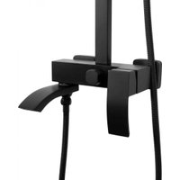 Душевая система  Hansberge H5077 (черный матовый)