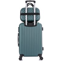 Чемодан-спиннер L'Case Krabi BCP-1202 13212 (M, темно-зеленый)