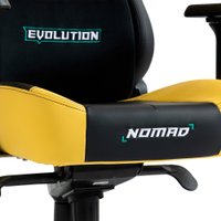 Игровое (геймерское) кресло Evolution Nomad PRO Cyberpunk Bloodhound (черный/желтый)