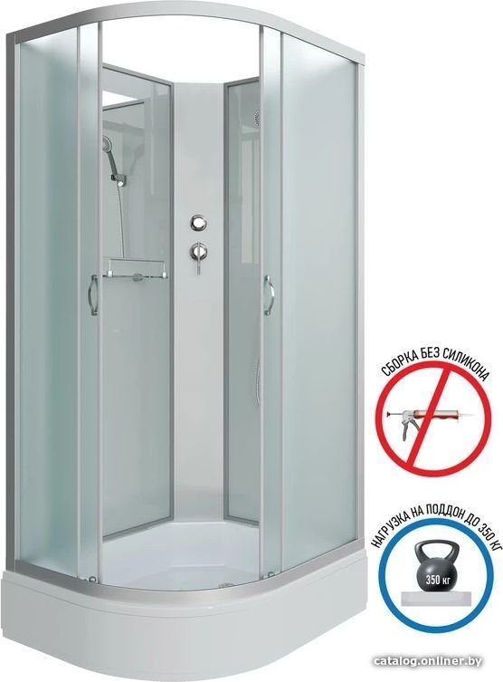 Душевая кабина Niagara NG-33084-14RBK 100x80 (матовое стекло)