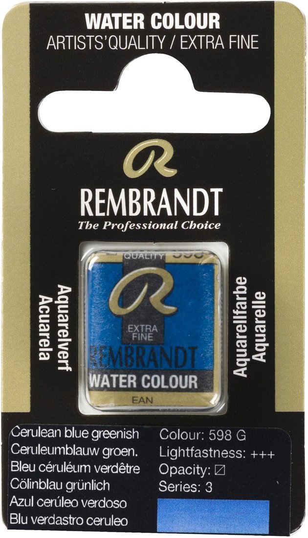 

Акварельная краска Rembrandt 598 05865981 (церулеан зеленовато-синий)