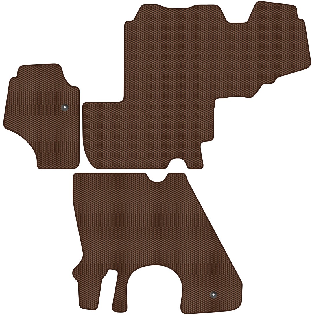 

Комплект ковриков для авто Alicosta JCB 3CX ( Экскаватор-погрузчик / Автомат) 2021 - Н.В. (коричневый, сота)