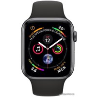 Умные часы Apple Watch Series 4 40 мм (алюминий серый космос/черный)