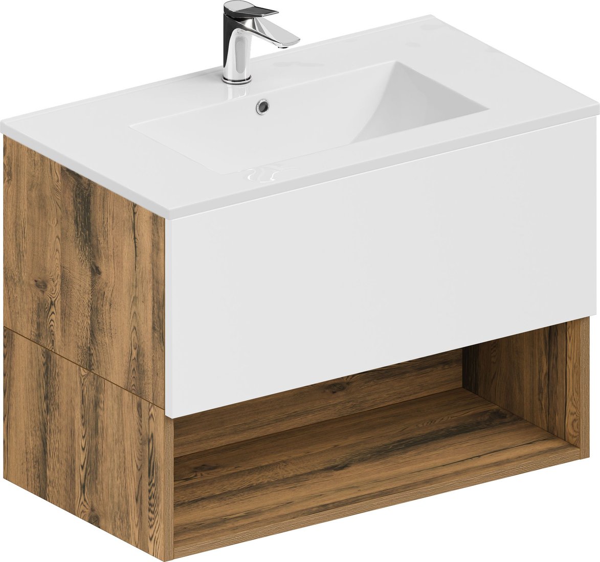 

ЗОВ Тумба с умывальником Кито-2 90 (аттик/белый матовый)