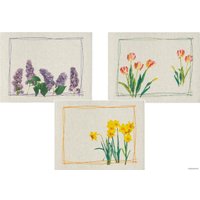 Набор полотенец Беларускі лён 21С26-ШР+К/п.р./фкор Весенние краски new 3 83552