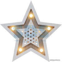 3D-фигура Neon-Night Деревянная фигура с подсветкой «Звезда двойная» 504-027