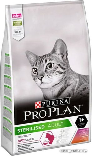 Pro Plan Sterilised Adult OptiSavour с уткой и печенью 10 кг
