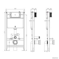 Инсталляция для унитаза Timo TWC-01 + FP-003W