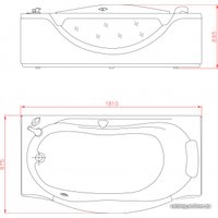 Ванна Appollo AT-0932 180x100