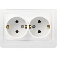 Розетка SmartBuy Марс SBE-02w-16-S2-Z-c