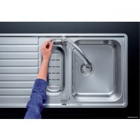 Смеситель Blanco Solenta-S Senso (рычаг слева, нержавеющая сталь)