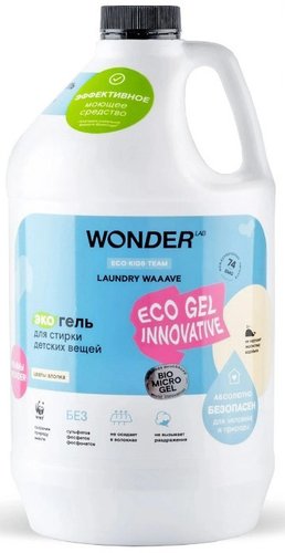 Гель для стирки Wonder LAB для детских вещей цветы хлопка 3.78 л