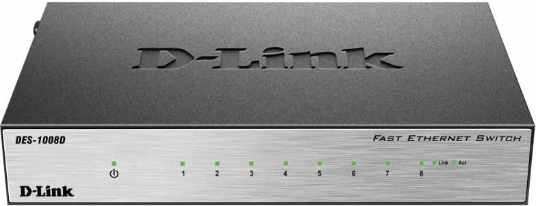 

Неуправляемый коммутатор D-Link DES-1008D