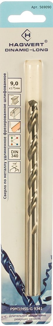 

Сверло Hagwert Dinamic-Long Р9М3 569090