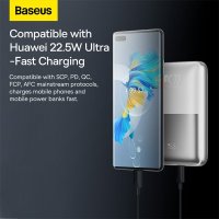 Внешний аккумулятор Baseus Bipow Pro Digital Display Fast Charge Power Bank 20000mAh (белый)