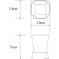Стакан для зубной щетки и пасты Wasserkraft Amper K-5428