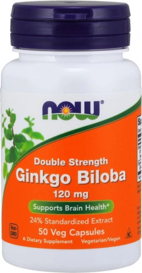 Витамины, минералы Now Foods Гинкго Билоба/Ginkgo Biloba экстракт 120 мг (50 капсул)