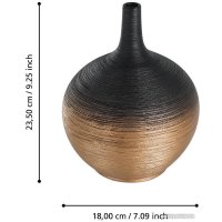 Ваза Eglo Saryksu 421414 (керамика, черный/золото)