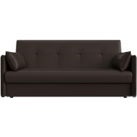 Диван Лига диванов Лига-018 117887 (экокожа коричневый)