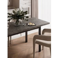 Кухонный стол Senira Велес 100x60 (бетон/опора черная) в Солигорске