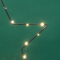 Светильник Neon-Night Звезда на металлическом каркасе 501-057 (теплый белый)