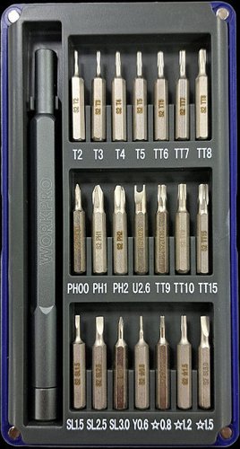 Набор отвертка с битами Workpro WP200511 (21пр)