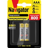 Аккумулятор Navigator AAA 800mAh 2шт NHR-800-HR03-BP2