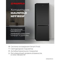 Холодильник MAUNFELD MFF185SFBG