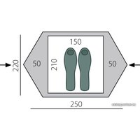 Треккинговая палатка BTrace Travel 2