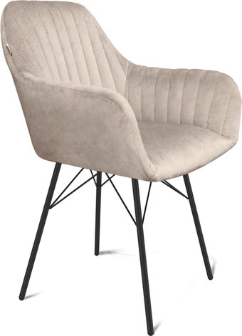 Стул с подлокотниками Sheffilton SHT-ST38-1/S64 (лунный мрамор/черный муар)