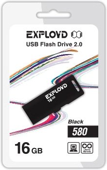 

USB Flash Exployd 580 16GB (черный) [EX-16GB-580-Black]