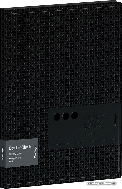 Папка для бумаг Berlingo DoubleBlack DB4_30701 (60 вкладышей, черный)
