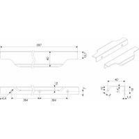 Ручка мебельная Boyard Tera 2.0 RT811SC.1/768/900