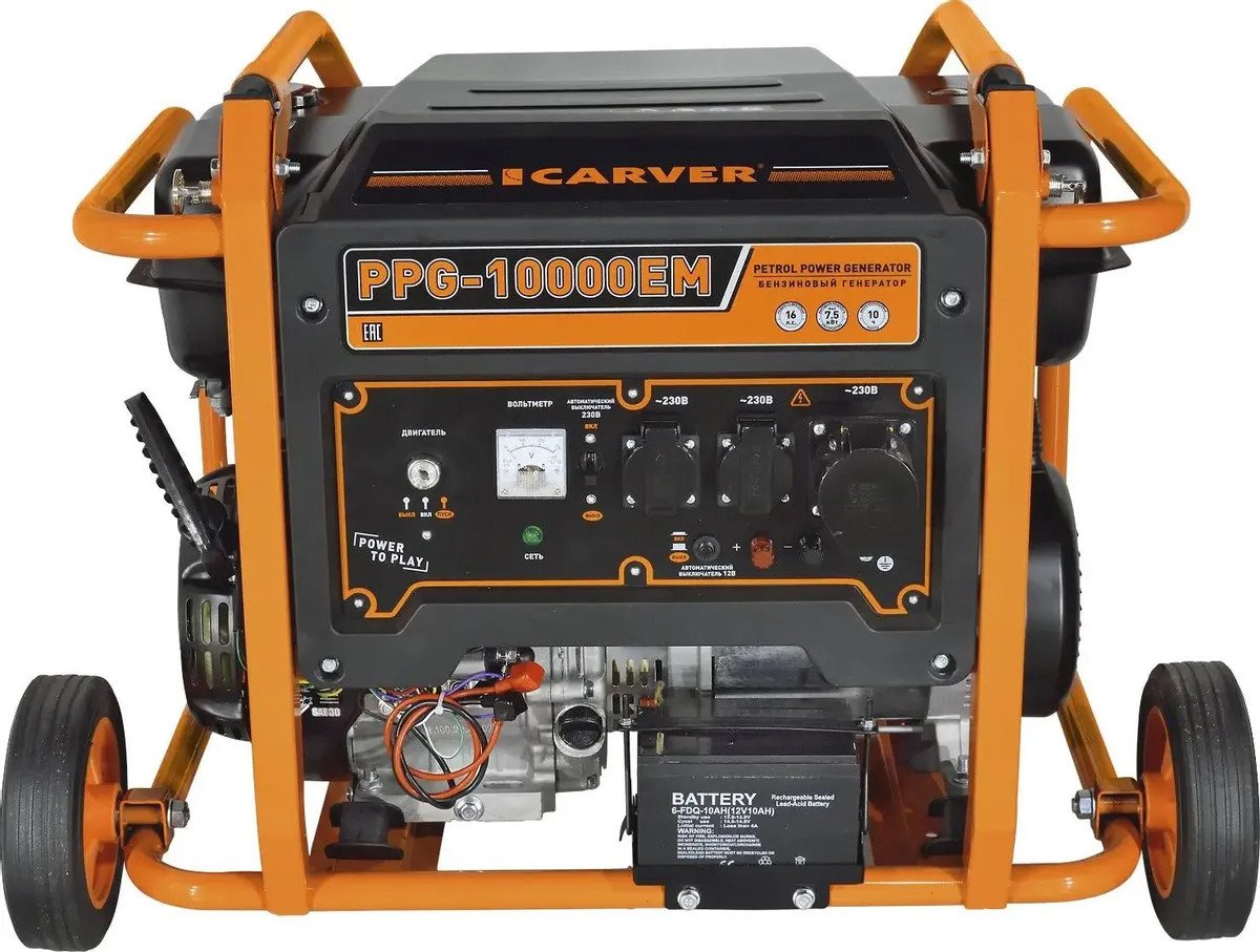 

Бензиновый генератор Carver PPG-10000EM