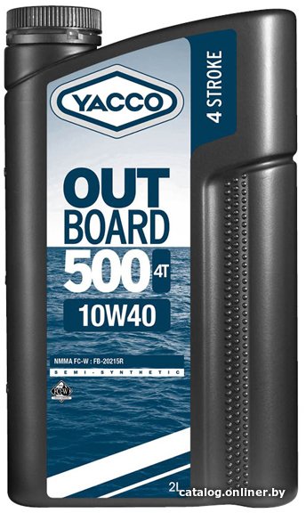 Моторное масло Yacco Outboard 500 4T 10W-40 2л
