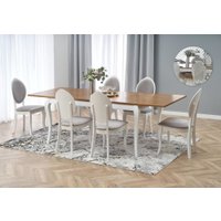 Кухонный стол Halmar Windsor 160 (дуб темный/белый)