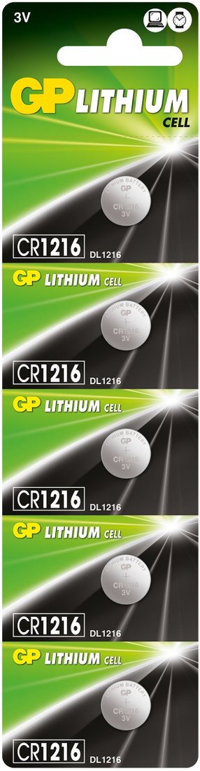 

Батарейка GP Lithium CR1216 5BP