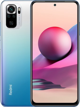 Телефон Xiaomi Redmi Note 10S 6GB/64GB с NFC (синий океан)
