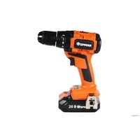 Ударная дрель-шуруповерт Ермак 693-016 (с 1-им АКБ, кейс, набор оснастки)