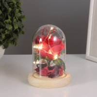 Настольная лампа Risalux Колба Роза 10539553 (красный) в Могилеве