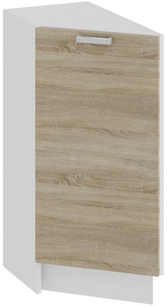 

Шкаф напольный Трия Гранита 1Н3Т (белый/дуб сонома)