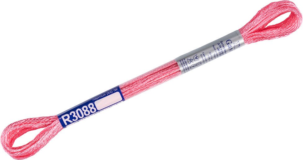

Нитки для вышивания Gamma Мулине R3088 8 м (розовый)