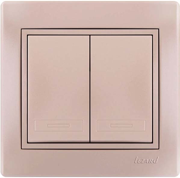 

Выключатель Lezard Mira 701-3030-101 (перламутровый)
