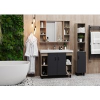  Onika Тумба под умывальник Тимбер 100.10 110010 (серый матовый/дуб сонома)