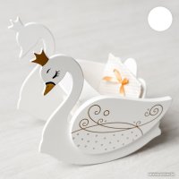 Стульчик для кукол Leader Toys Shining Crown для кормления Изящный лебедь 72220 (белый)