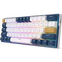 Клавиатура Royal Kludge RK61 Plus RGB (белый, RK Cyan)