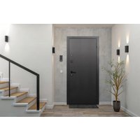 Металлическая дверь Guard Зеркало 86x205 правая (серебристый/белый матовый)