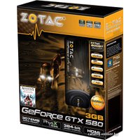 Видеокарта ZOTAC GeForce GTX 580 3GB GDDR5 (ZT-50103-10P)